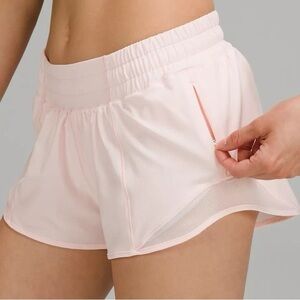 Lululemon High Rise Hottie Hot 2.5” Shorts in Strawberry Milkshake